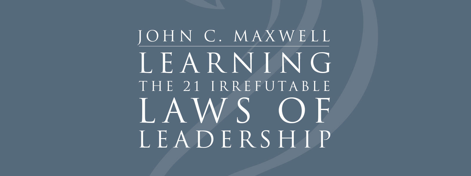 21 laws of leadership